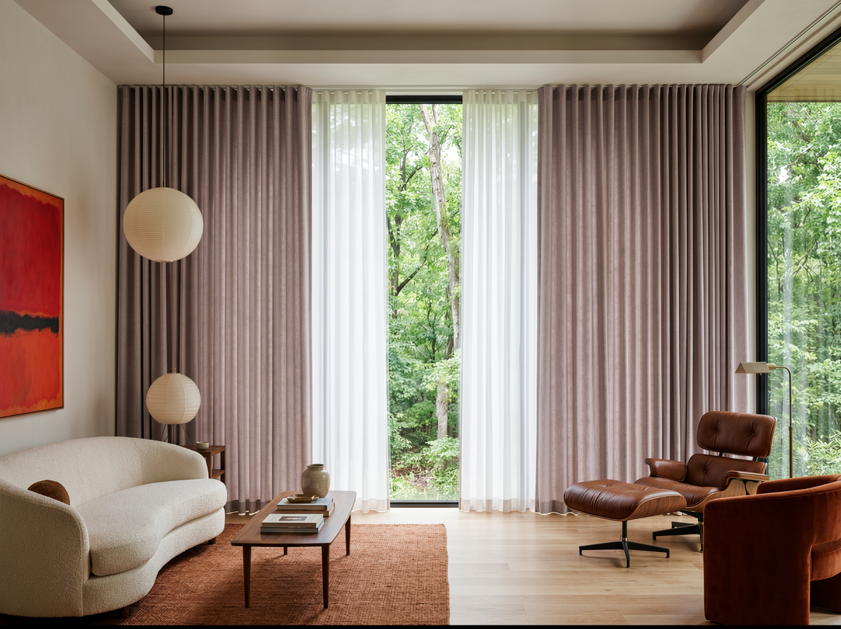 Elegant double-layer fabric curtains 1 - Zendecor advisory articles
